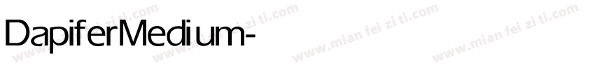Dapifer Medium字体转换